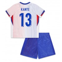 Echipament fotbal Franţa Kante #13 Tricou Deplasare European 2024 pentru copii maneca scurta (+ Pantaloni scurti)